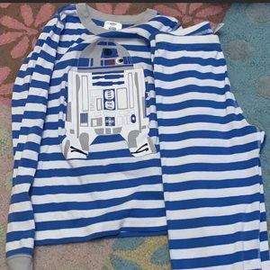 Hanna Andersson R2D2 striped pajamas size-12